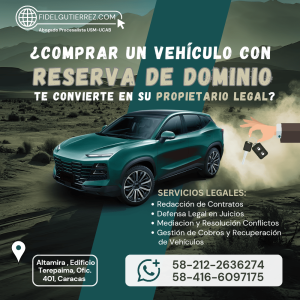Venta con reserva de dominio propietario legal?